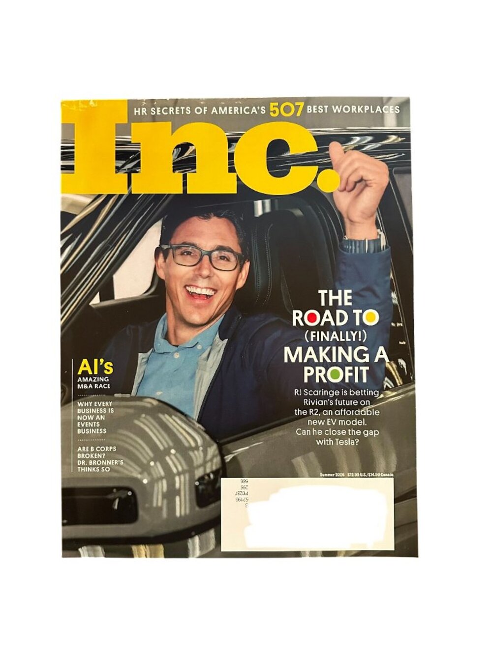 Inc Magazine Winter Summer 2026 RJ Scaringe Rivian R2 America 507 Best Workplace